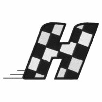 Chequered Flag Letter H