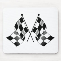 chequered flag mouse pads
