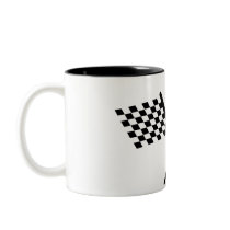 chequered flag coffee mugs