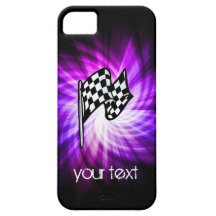 Chequered Flag; purple
