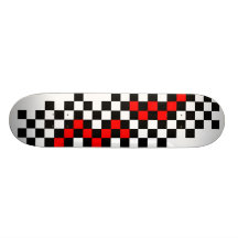 Chequered Flag Skate Board