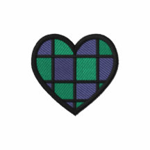 Chequered Heart Embroidered Shirt