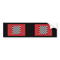 Chequered   Morocco, Morocco Bumper Sticker