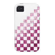 Chequered Pink Case-Mate iPhone 4 Cases