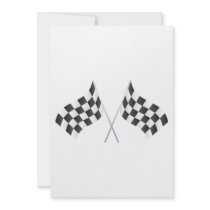 chequered racing flags graphic custom announcements