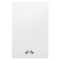 chequered racing flags graphic customized stationery