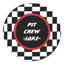 Chequered Square Sticker