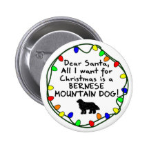 Cher chien de montagne de Père Noël Bernese Badges