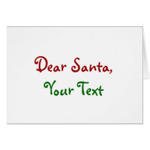 Cher Père Noël Custom Carte De Vœux