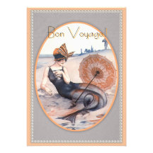Cheri Herouard Mermaid & Beach Invitation Card 5x7
