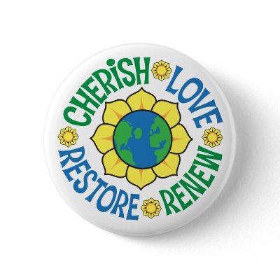 Cherish the Earth Buttons by GardenObsessions