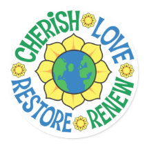 Cherish the Earth Sticker