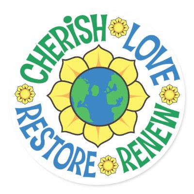 Cherish the Earth Sticker by GardenObsessions