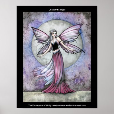 Cherish the Night Fairy Poster by Molly Harrison by robmolily
