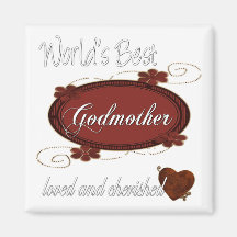 Cherished Godmother Fridge Magnet
