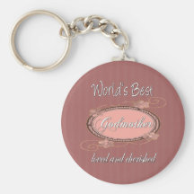 Cherished Godmother Key Chain