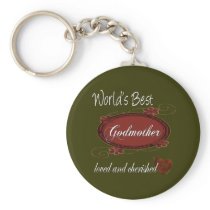 Cherished Godmother keychains