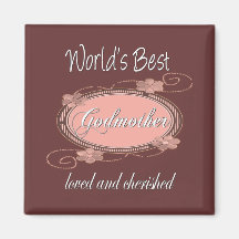 Cherished Godmother Magnets