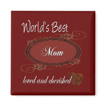 Cherished Mom magnets