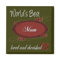 Cherished Mom magnets