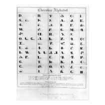 Cherokee Alphabet, Pendelton's 'Lithography' postcards