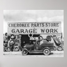 Cherokee Auto Parts: 1936 Poster