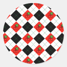 Cherries & Argyle Stickers