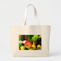 Cherries Bananas And Apples Tote Bag