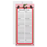Cherries Design Grocery List rack cards