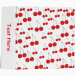 Cherries Pattern. 3 Ring Binder
