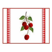 Cherries Recipe Card Postcards