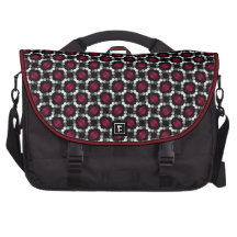 Cherriz : Red Black Pattern Stylish Laptop Bag