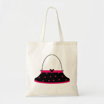 Cherry and Black Purse Tote Bag