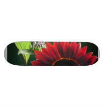 Cherry and Chocolate Sunflower Skate Board