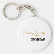Cherry Beach Michigan Classic Key Chain