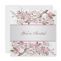 Cherry Blossom All Occasion Party Custom Invitation