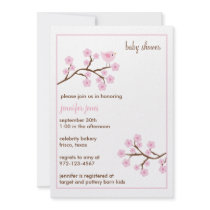 Cherry Blossom Baby Shower Invitations