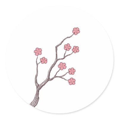 Cherry Blossom branch Sticker by kabloo20
