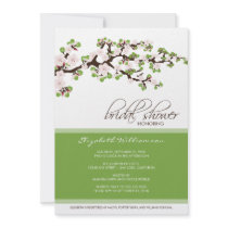 Cherry Blossom Bridal Shower Invitation (green)