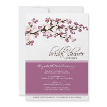 Cherry Blossom Bridal Shower Invitation (lavender)