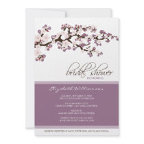 Cherry Blossom Bridal Shower Invitation (lilac)