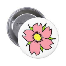 Cherry blossom button