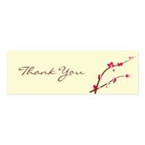 Cherry Blossom Favour Tag Business Card Template
