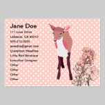 Cherry Blossom Fawn Business Cards business cards
