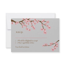 Cherry Blossom Garden RSVP w/ envelopes