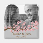 Cherry Blossom Garden Save the Date Photo Magnet