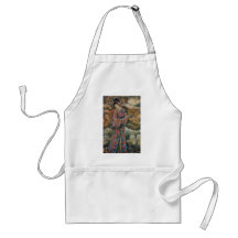Cherry Blossom Geisha, Fine Art Products Apron