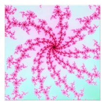 Cherry Blossom - Gentle Pink Fractal Swirls Photo