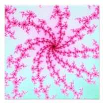 Cherry Blossom - Gentle Pink Fractal Swirls