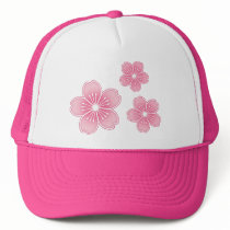 Cherry Blossom Mesh Hats